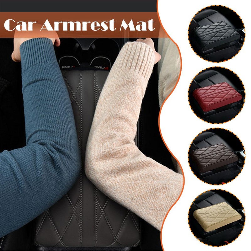 Car Center Console Cover, Center Console Pad, Armrest mat, Memory Cotton Armrest Box Cushion for Most Vehicle (Red) - Image 3